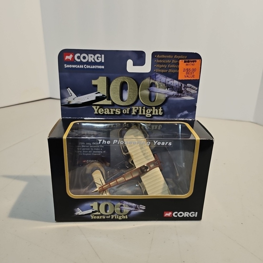 Corgi 100 Years of Flight 2003 Bleriot XI Monoplane Die Cast New in Box CS90111